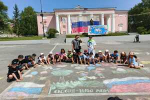 Конкурс рисунков на асфальте «Россия – наш дом»